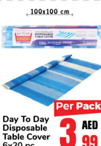 Day To Day Day To Day Disposable Table Cover 6x20pcs offer