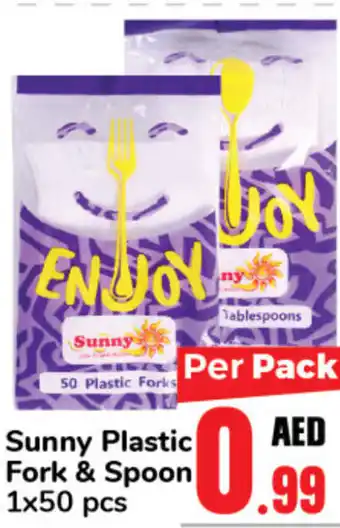 Day To Day Sunny Plastic Fork & Spoon 1x50pc offer