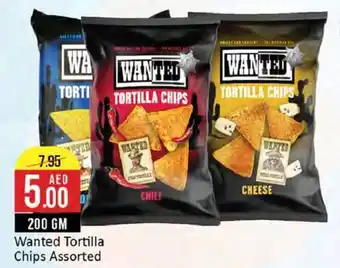 West Zone Supermarket Wanted Tortilla Chips Assorted 200gm offer