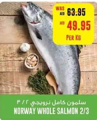 Abu Dhabi Coop Norway whole salmon 2/3 offer
