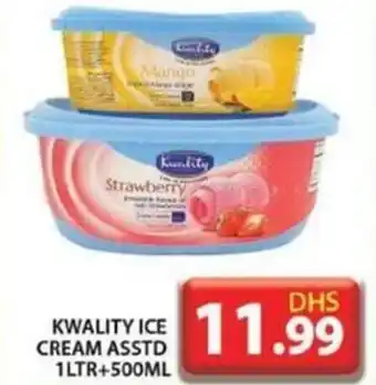Grand Hyper Market Kwality Ice Cream 1L+500ml offer