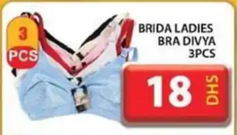 Grand Hyper Market BRIDA LADIES BRA DIVYA 3 PCS offer
