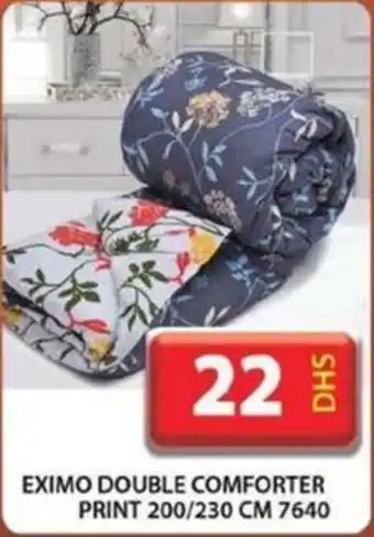 Grand Hyper Market EXIMO DOUBLE COMFORTER PRINT 200/230 cm 7640 offer