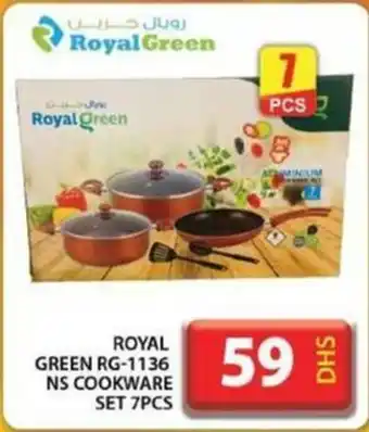 Grand Hyper Market ROYAL GREEN RG-1136 NS COOKWARE SET 7PCS offer