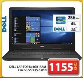 Grand Hyper Market DELL LAP TOP 13 4GB RAM 256 GB SSD 15.6 WIN offer