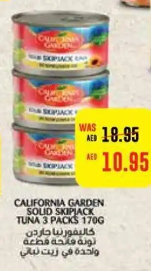Abu Dhabi Coop CALIFORNIA GARDEN SOLID SKIPJACK TUNA 3 PACKS 170G offer