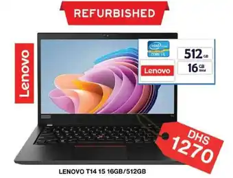 Grand Hyper Market Lenovo T14 15 16GB/512GB offer