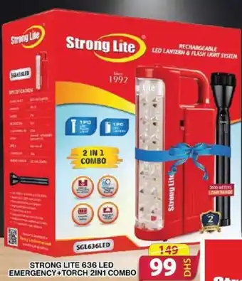 Grand Hyper Market Strong Lite LED Emergency+Torch 2in1 offer