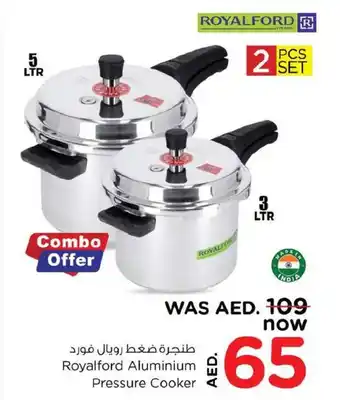 Nesto Royalford Aluminium Pressure Cooker offer