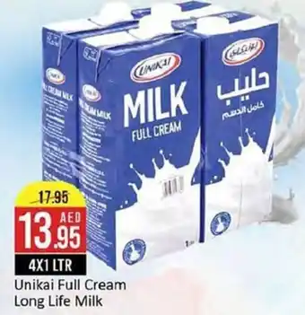 West Zone Supermarket Unikai Full Cream Milk 4x1L offer