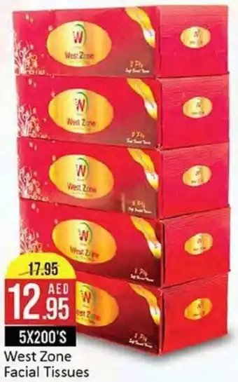 West Zone Supermarket West Zone Facial Tissues offer
