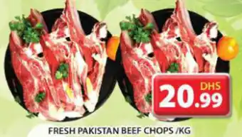 Grand Mall Sharjah FRESH PAKISTAN BEEF CHOPS/KG offer