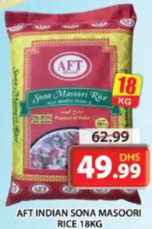 Grand Mall Sharjah AFT INDIAN SONA MASOORI RICE 18KG offer