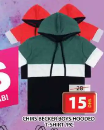 Grand Mall Sharjah CHIRS BECKER BOYS HOODED T-SHIRT/PC offer