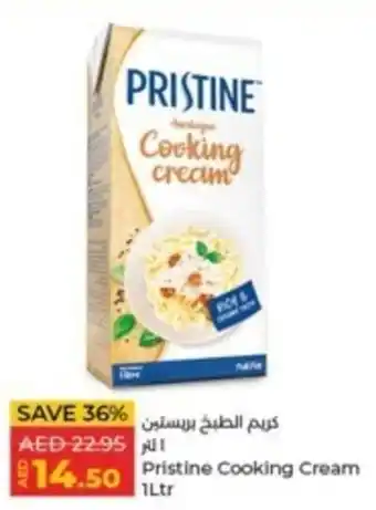 Lulu Hypermarket Pristine Cooking Cream 1Ltr offer