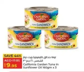 Lulu Hypermarket California Garden Tuna in Sunflower Oil 160gm x 3 offer