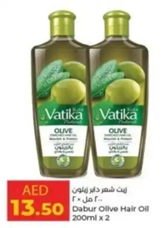 Lulu Hypermarket Dabur Olive Hair Oil 200ml x 2 offer