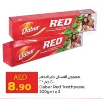 Lulu Hypermarket Dabur Red Toothpaste 200gm x 2 offer