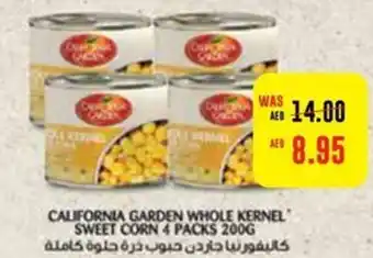 Union Coop CALIFORNIA GARDEN WHOLE KERNEL SWEET CORN 4 PACKS 200G offer