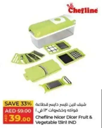 Lulu Hypermarket Chefline Nicer Dicer Fruit & Vegetable 13in1 IND offer