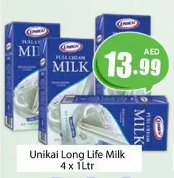 Amber Unikai Long Life Milk 4 x 1Ltr offer