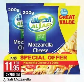 West Zone Supermarket Al Safi Mozzarella Cheese 2X200 GM offer