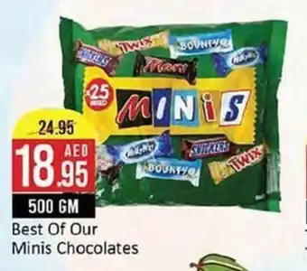 West Zone Supermarket Best Of Our Minis Chocolates 500gm offer
