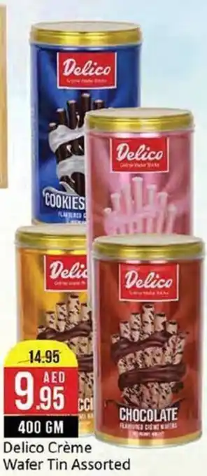 West Zone Supermarket Delico Crème Wafer Tin Assorted 400gm offer