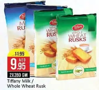 West Zone Supermarket Tiffany Milk/ Whole Wheat Rusk 2x280gm offer