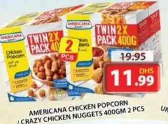 Grand Hyper Market AMERICANA CHICKEN POPCORN /CRAZY CHICKEN NUGGETS 400GM 2 PCS offer