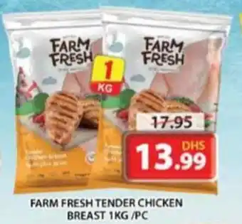 Grand Hyper Market FARM FRESH TENDER CHICKEN BREAST 1KG/PC offer