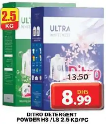 Grand Hyper Market DITRO DETERGENT POWDER HS LS 2.5 KG PC offer