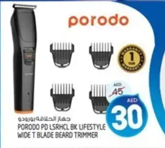 Safari Hypermarket PORODO PD LSRHCL BK LIFESTYLE WIDE T BLADE BEARD TRIMMER offer