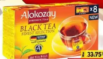 Kenz Hypermarket Alokozay premium black tea bags 200s offer