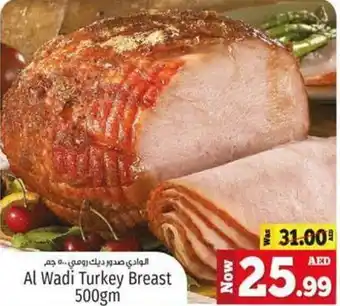 Kenz Hypermarket Al wadi turkey breast 500gm offer