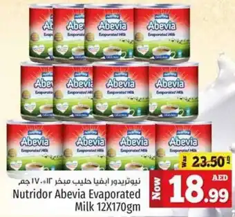 Kenz Hypermarket Nutridor abevia evaporated milk 12x170gm offer