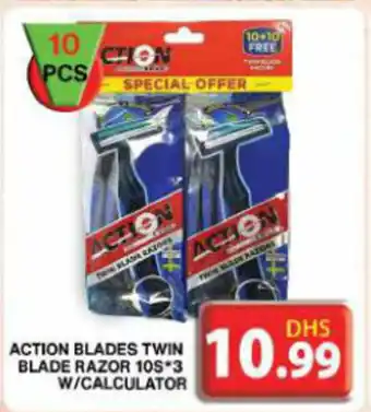 Action Blades Twin Blade Razor w/ Caculator