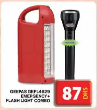 Grand Mall Sharjah Geepas Emergency + Flash Light offer