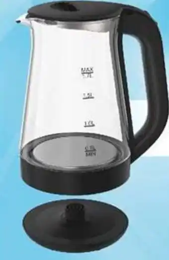Kenz Hypermarket Clikon glass kettle 1.7ltr 1850 2200w offer