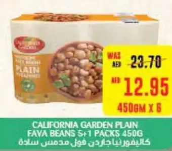Al Ain Co-op California Garden Plain Fava Beans 450gm x 6 offer