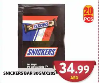 Grand Hyper Market SNICKERS BAR 30GMX20S offer