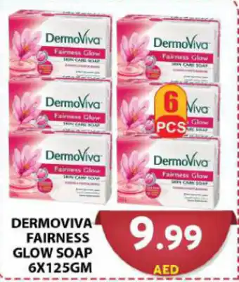 Grand Hyper Market DERMOVIVA FAIRNESS GLOW SOAP 6X125GM offer