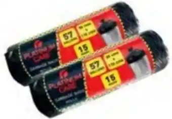 Ajman Market Platinum Care Black Garbage Bag 2x85x115cm 15's/2x90x110cm 20's offer