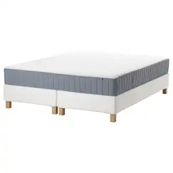 Ikea EspevÄr/valevÅg Divan bed, white/firm light blue, 160x200 cm offer