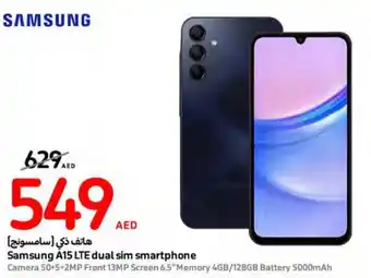 Carrefour Samsung A15 LTEdual sim smartphone offer