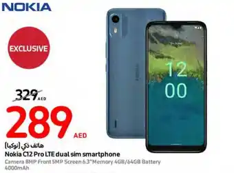 Carrefour Nokia C12 Pro LTE dual sim smartphone offer