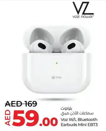Lulu Hypermarket Voz W/L Bluetooth Earbuds Mini EBT3 offer