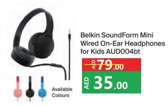 Lulu Hypermarket Belkin SoundForm Mini Wired On-Ear Headphones for Kids AUD004bt offer