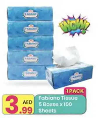 Everyday Center Fabiano Tissue 5 Boxos x 100 Sheets offer