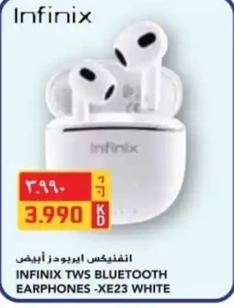 Grand Mall Sharjah INFINIX TWS BLUETOOTH EARPHONES -XE23 WHITE offer
